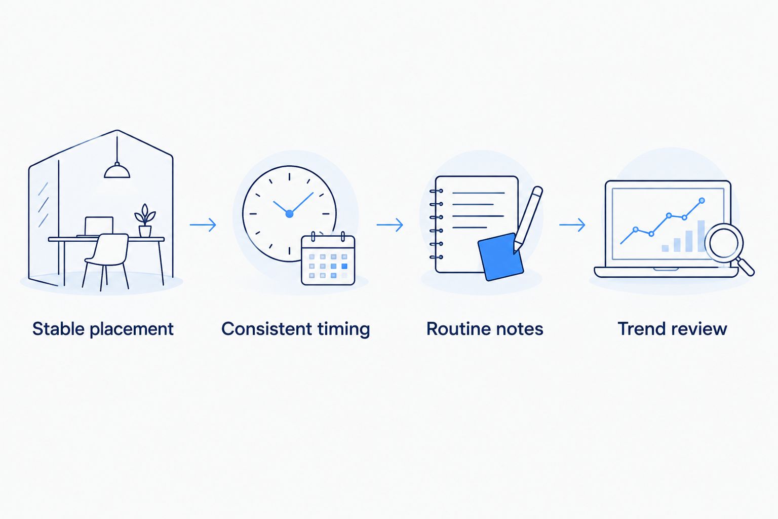 Four steps for making scale readings easier to compare over time