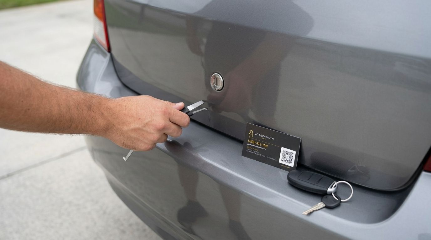 Can a locksmith open a car trunk without a key?
