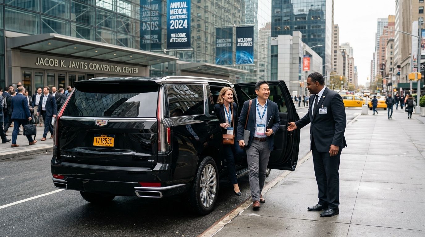 Car service for medical conference attendees in NYC