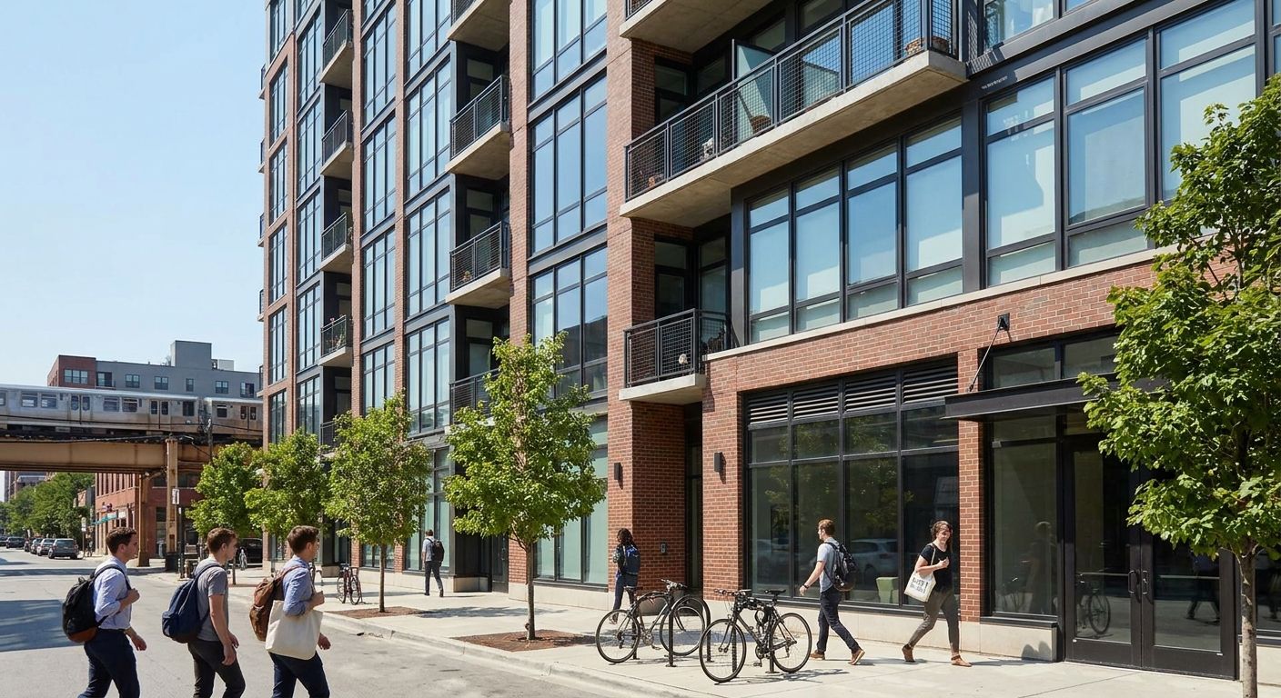 Summer intern housing in Fulton Market Chicago