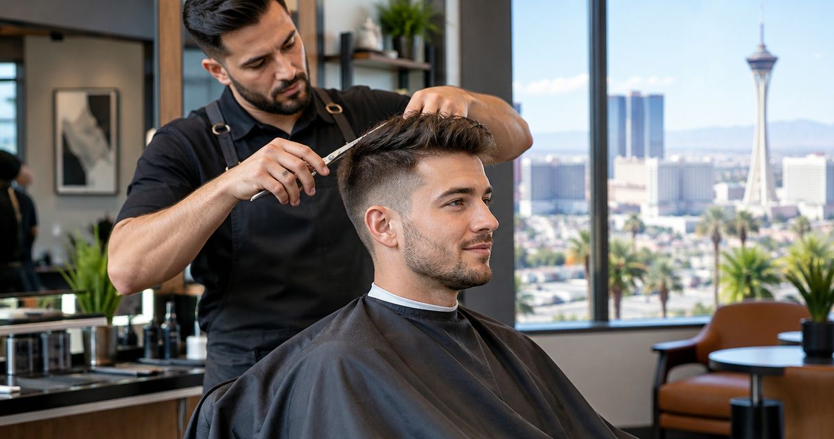 Men’s haircuts in Las Vegas for a professional look