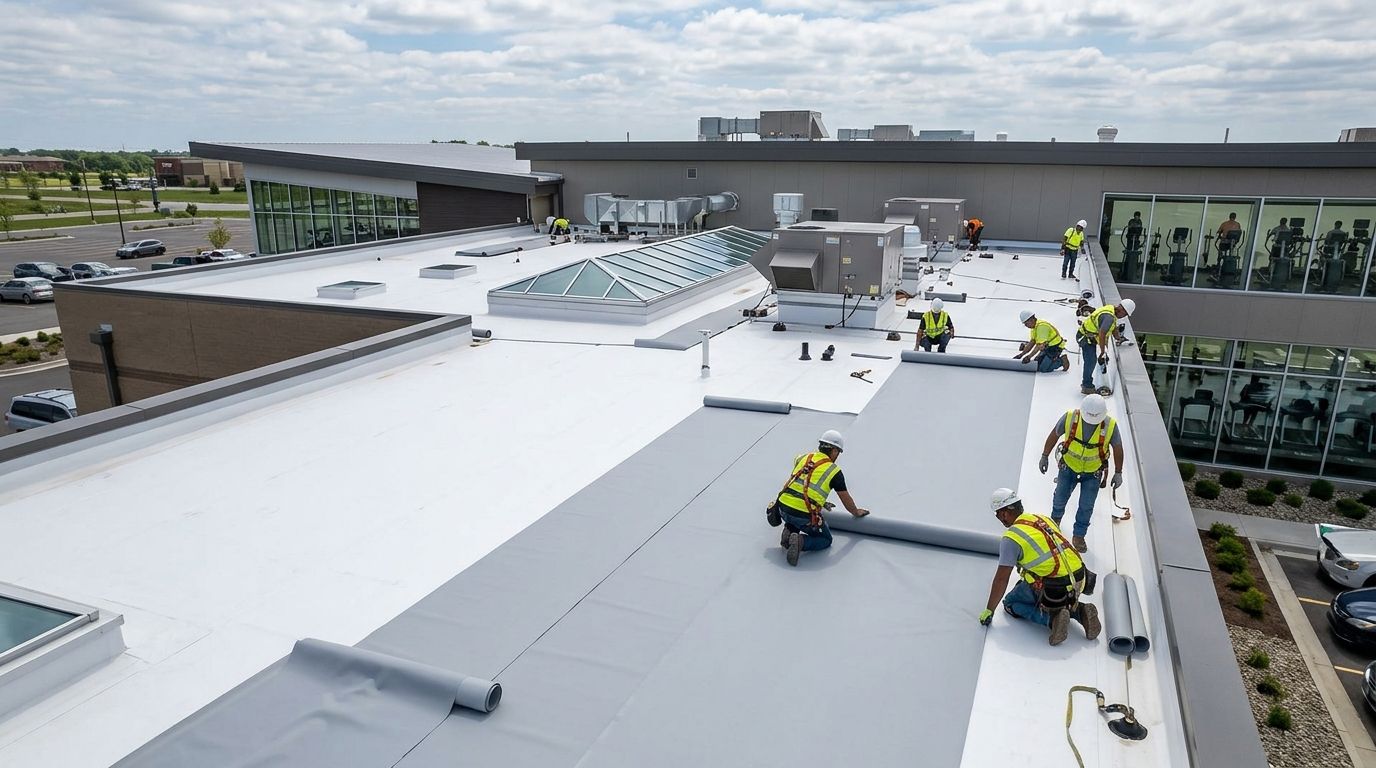 Commercial roofing for gyms and fitness centers