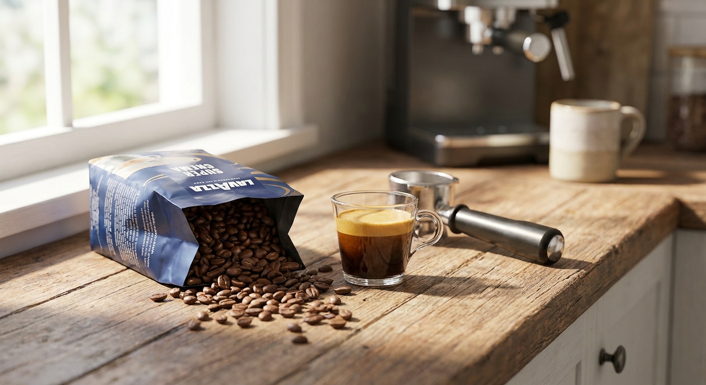 Lavazza Super Crema на зърна за дома