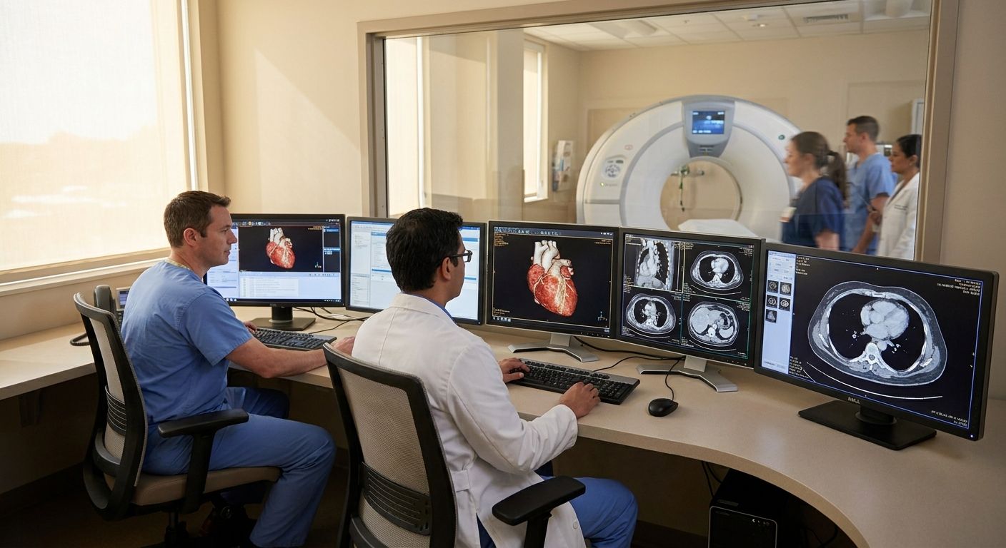 Cardiac CT reporting services for hospitals