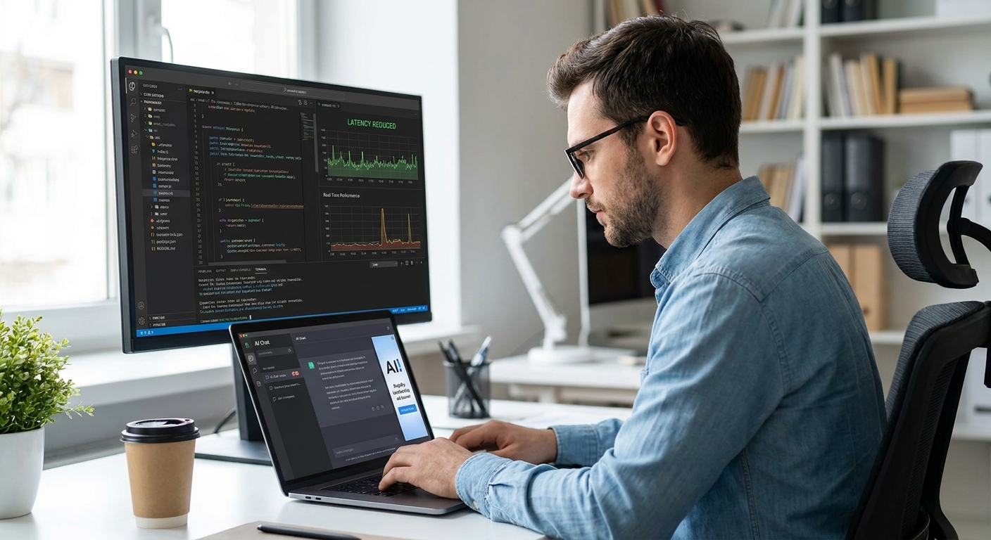 How to reduce ad latency in an AI chat app