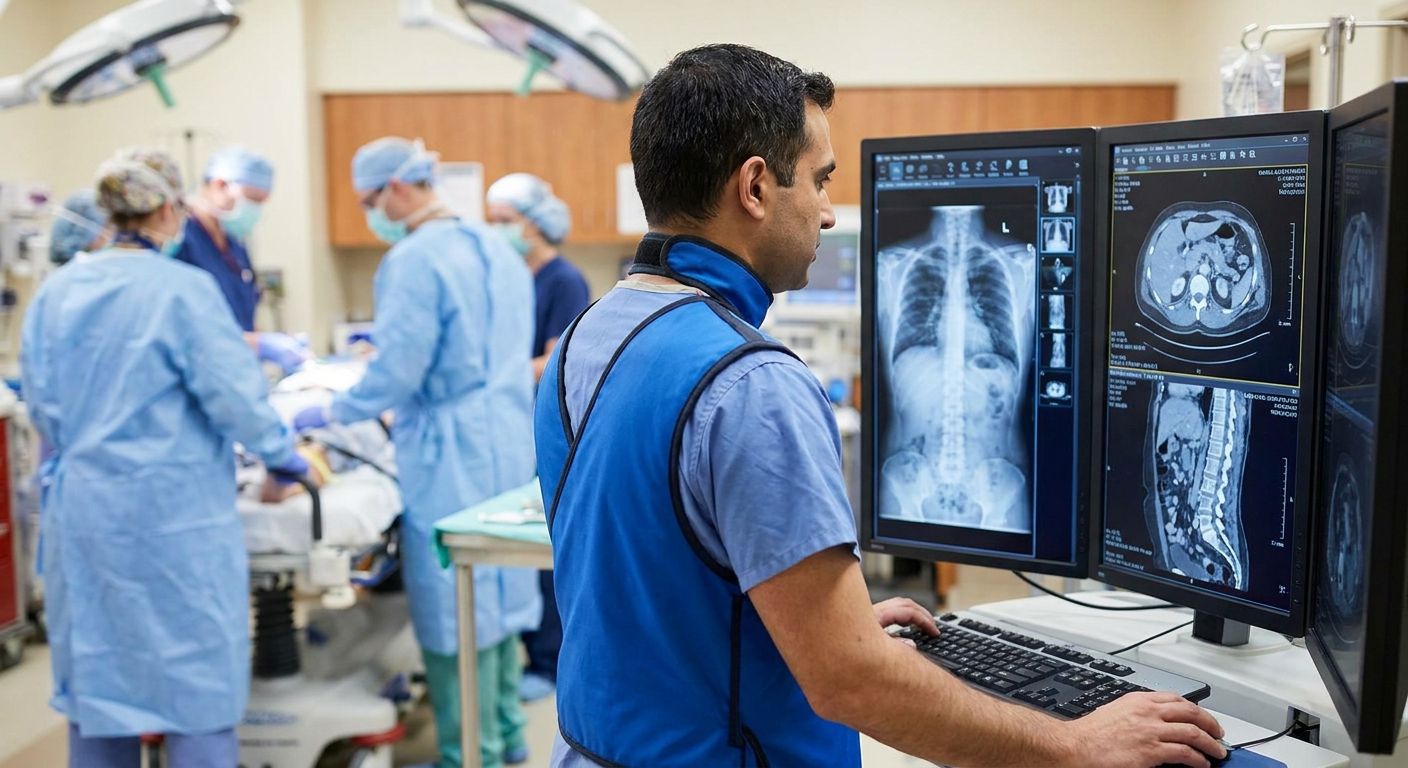 Emergency radiology reporting for trauma centres