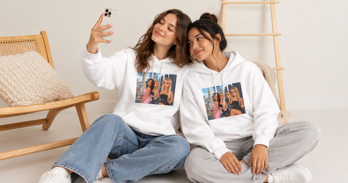 Friendship sweatshirts for long-distance best friends