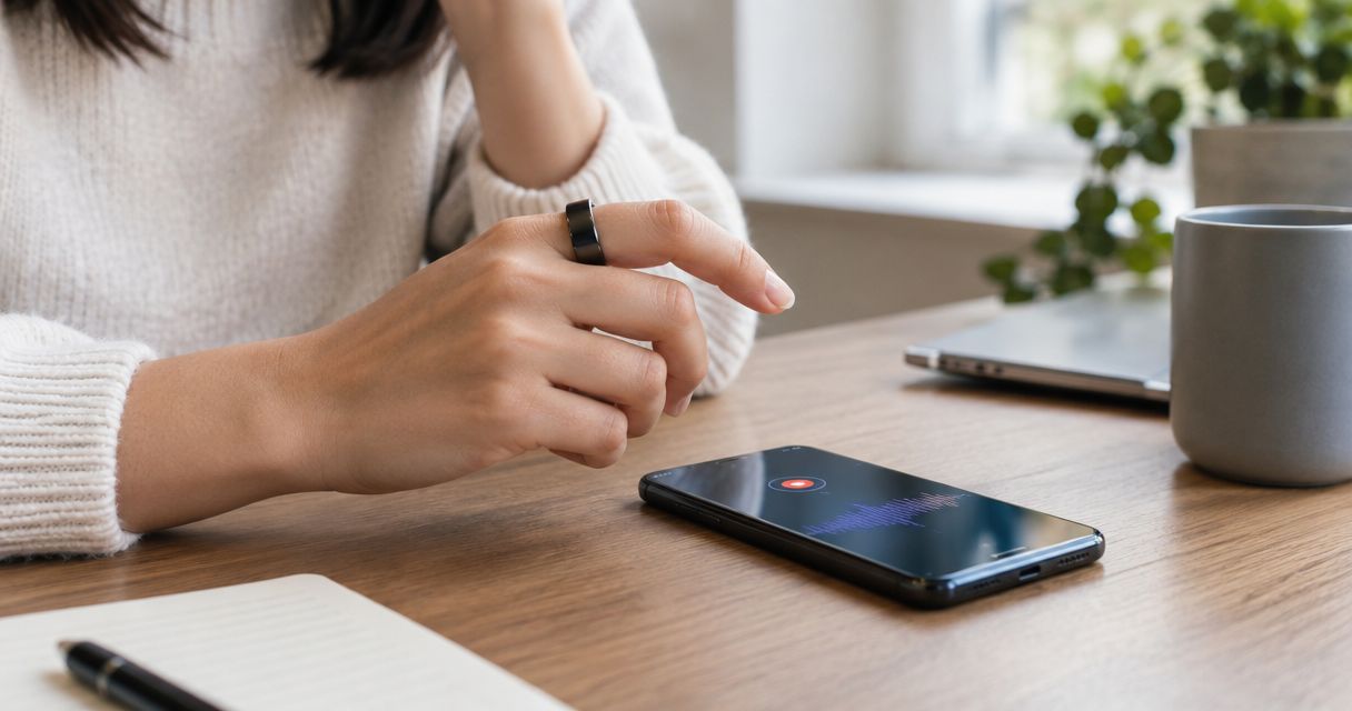 Can a smart ring replace a voice recorder app on my phone?