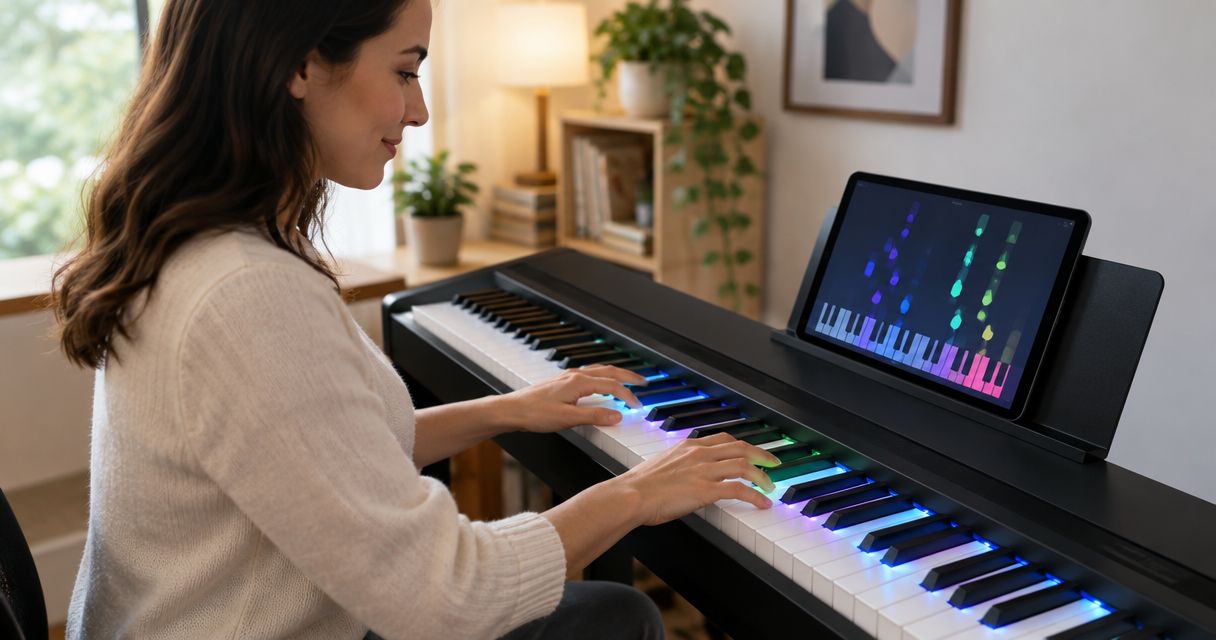How long does it take to learn piano with LED lights?