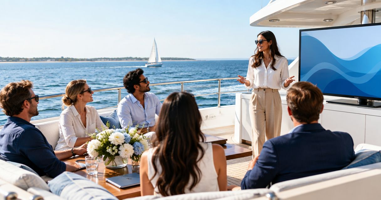 Best boats for a Hamptons corporate event or team outing