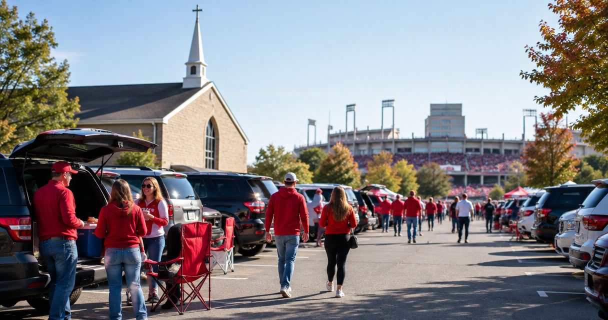 Best church lot parking options for IU football game day