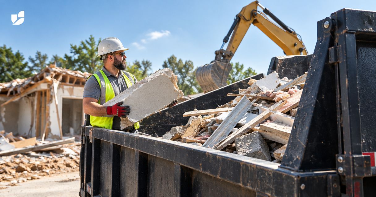 What affects construction debris removal costs?