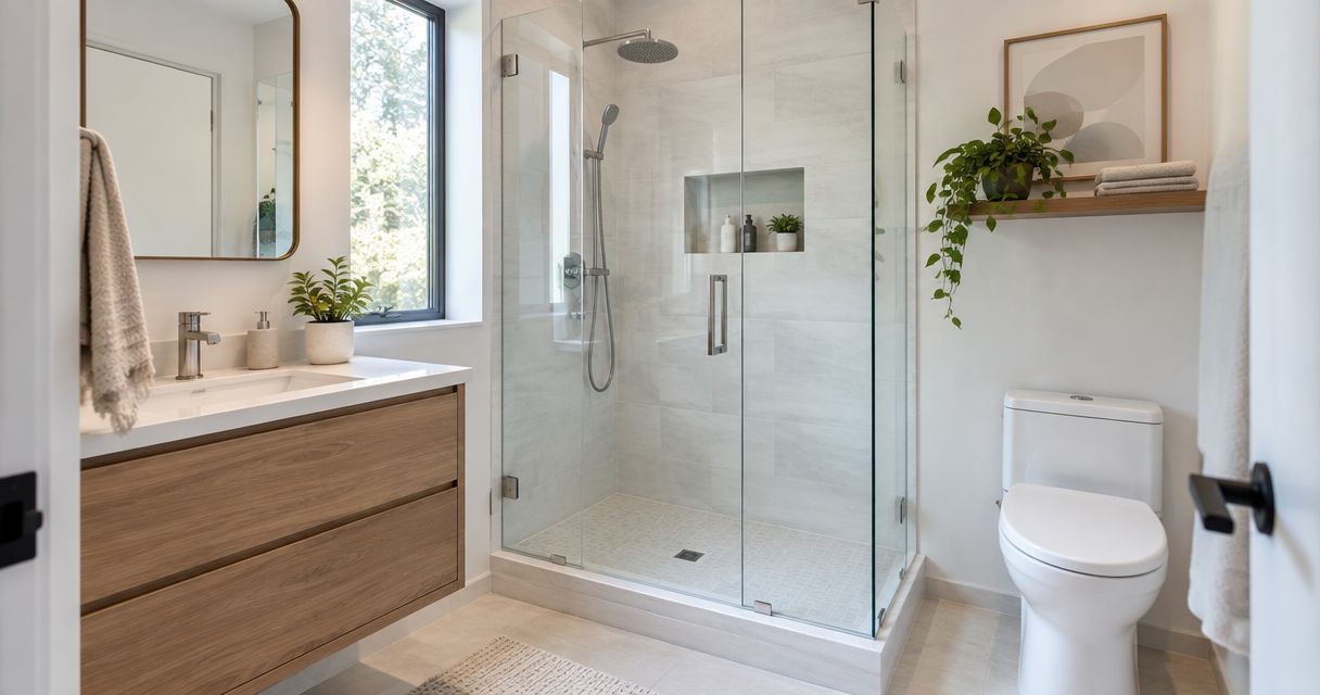 Best frameless shower door styles for small bathrooms in 2026