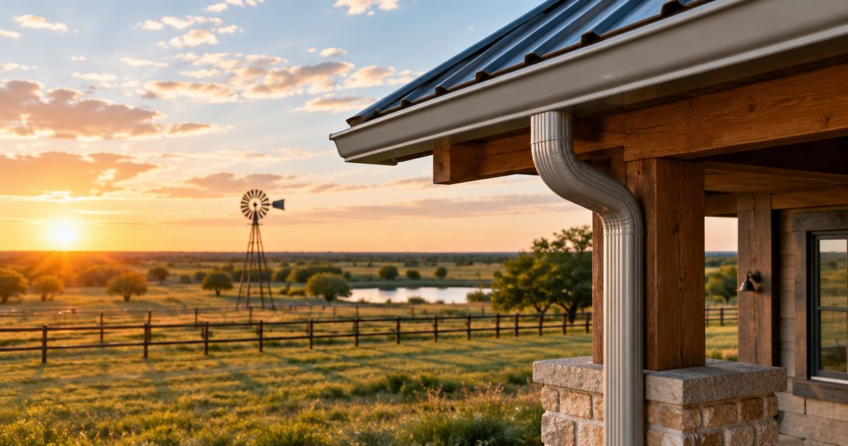 Gutters for ranch and rural properties in Texas: complete 2026 guide