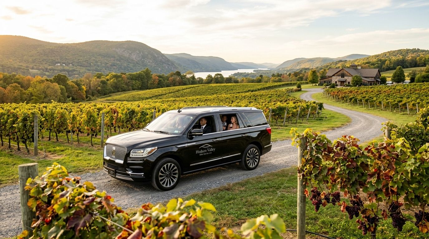 Car service for wine cellar and vineyard tours in the Hudson Valley