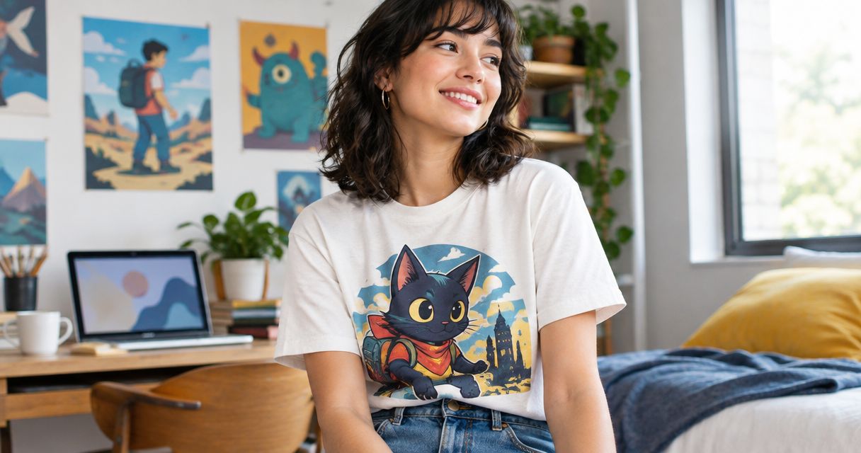 Cartoon graphic tees for fans of bold original characters
