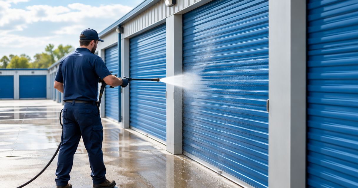 Commercial pressure washing for self-storage facilities: complete 2026 guide