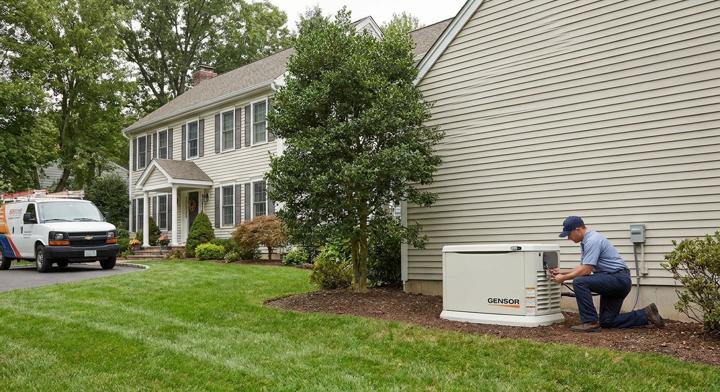 Whole house generator installation for Somerville NJ homeowners