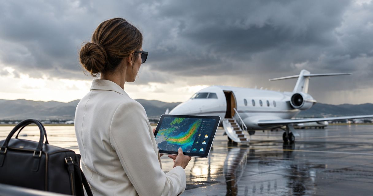 How to prepare a weather contingency for private travel