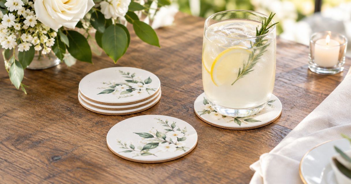 Custom coasters for weddings