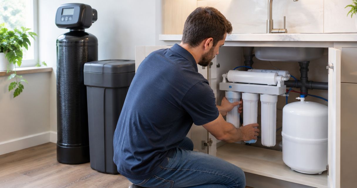 How to connect a water softener to a reverse osmosis system