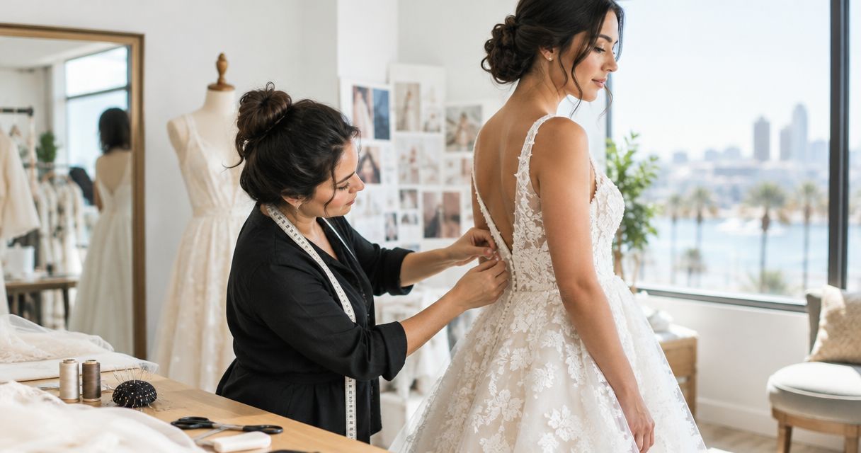 Best wedding dress alteration services in San Diego 2026