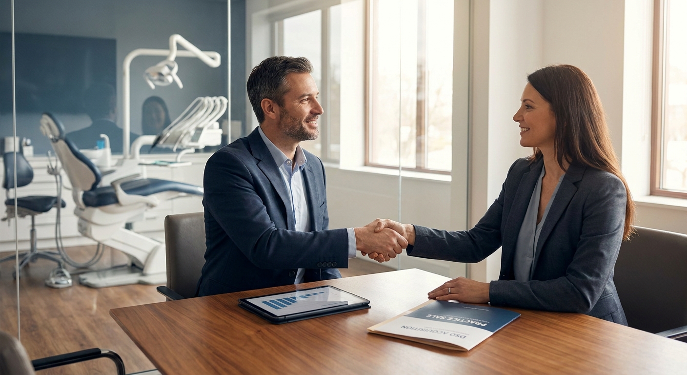 Dental practice sales for DSO-affiliated owners