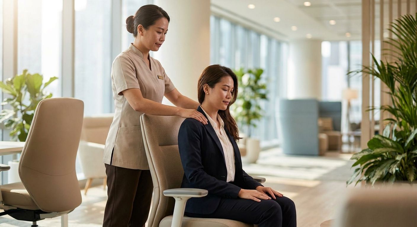 Premium massage sessions for corporate clients