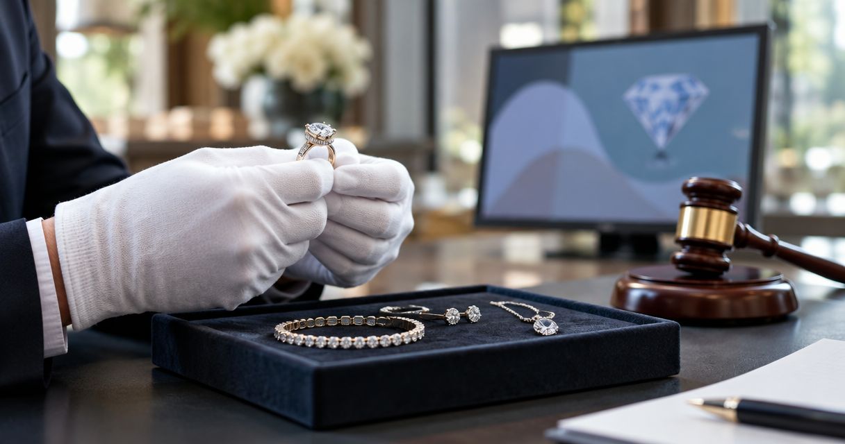 Is jewelry bought at auction automatically covered by insurance?