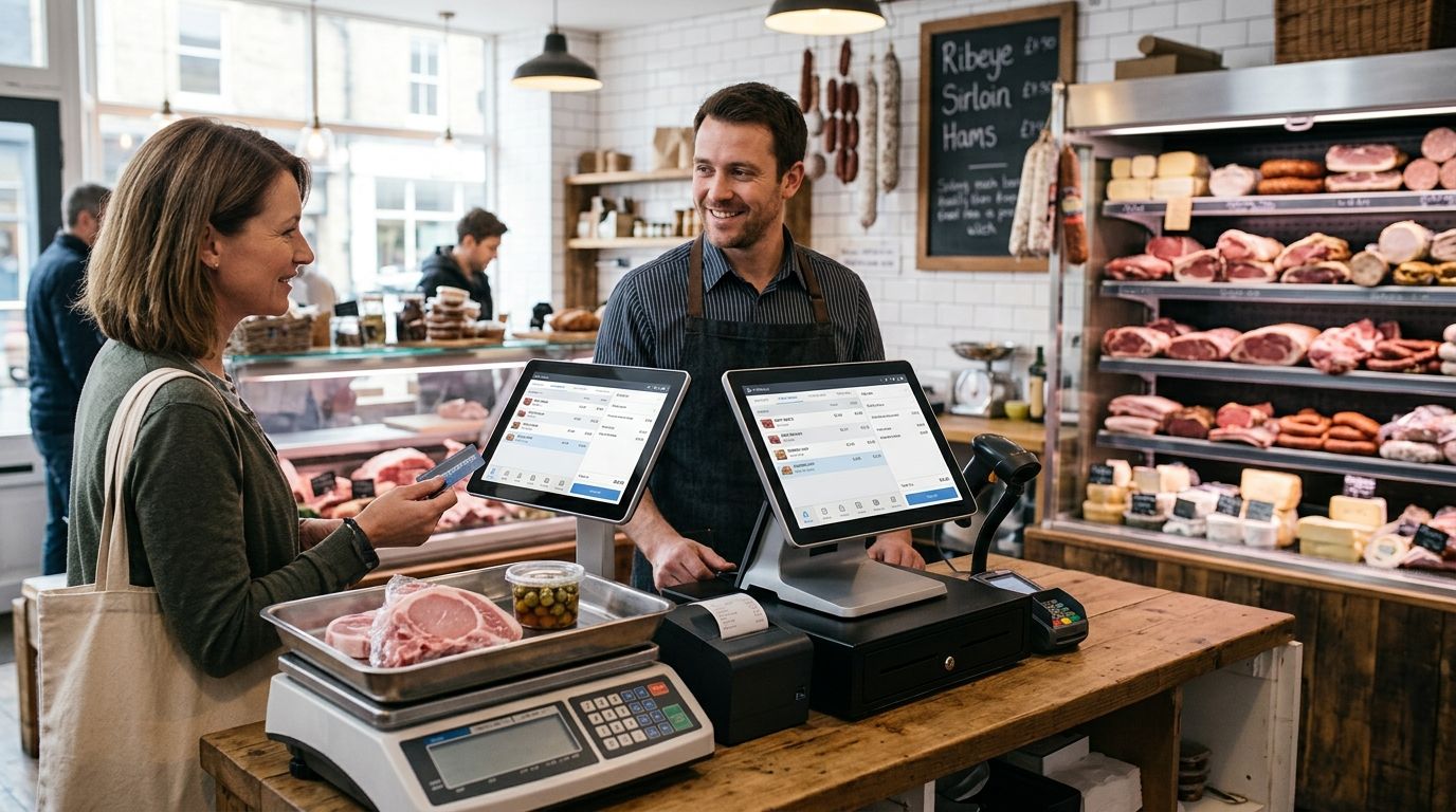 Complete POS terminal for butcher shops and delis
