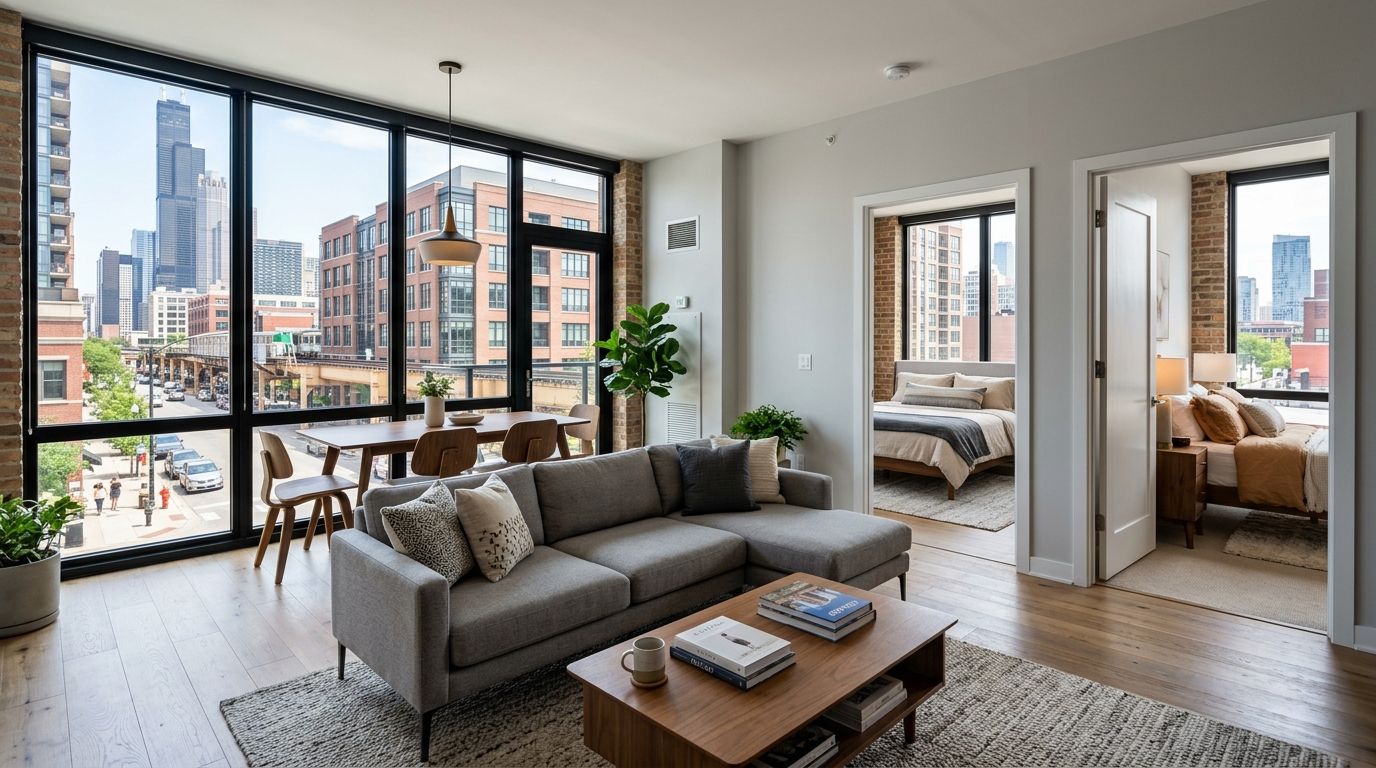 Two bedroom apartments in West Loop Chicago