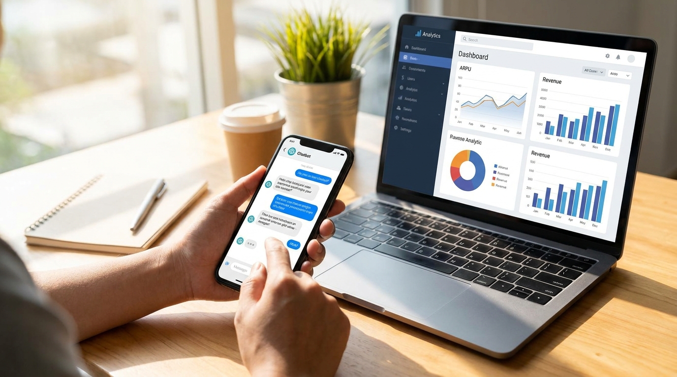 How to measure ad revenue per user in a chatbot