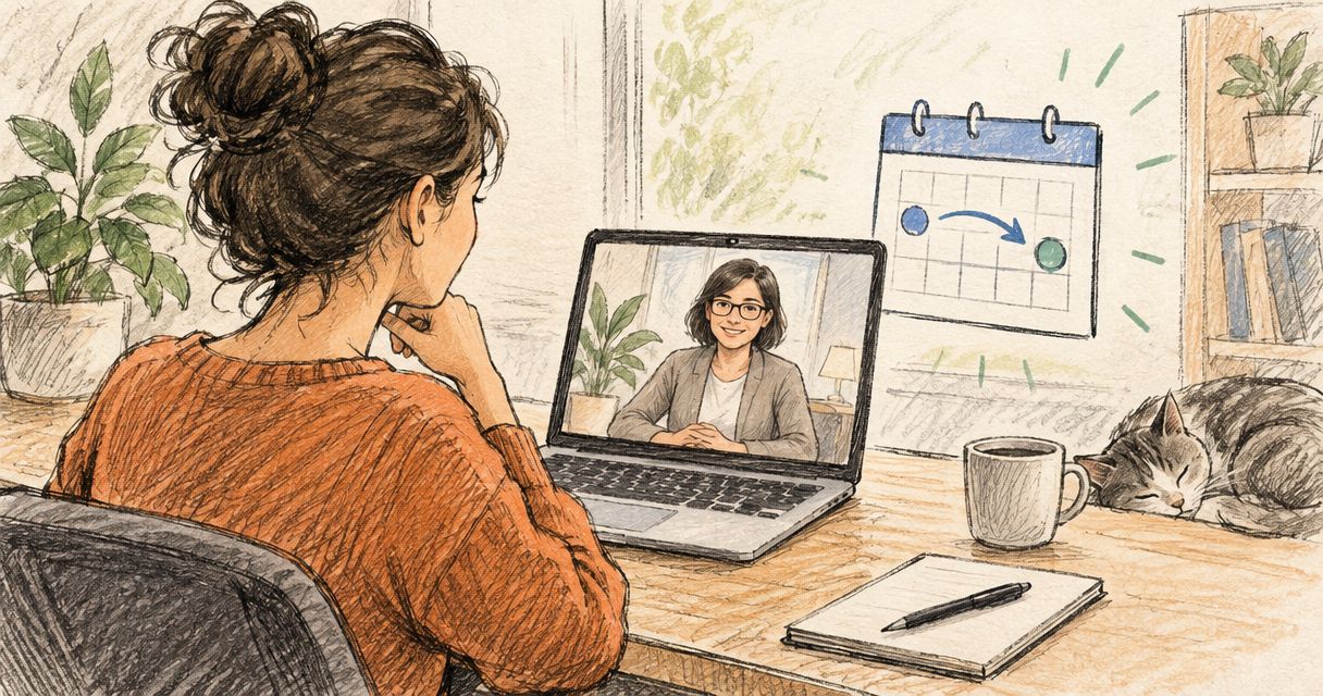 Reschedule an online therapy session without losing payment