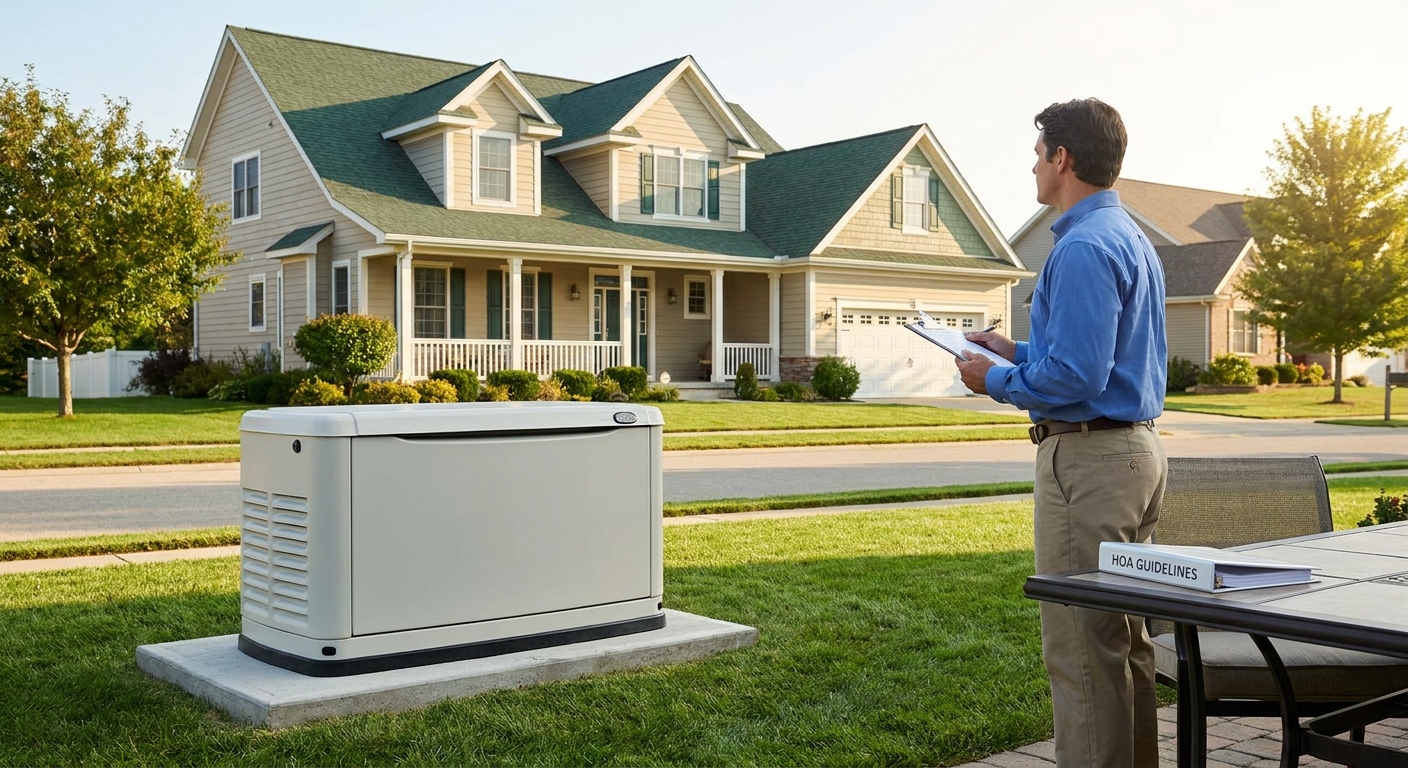 How to get HOA approval for a standby generator