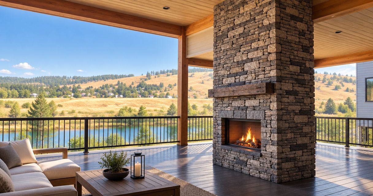 What should a stone masonry contractor’s fireplace scope include?