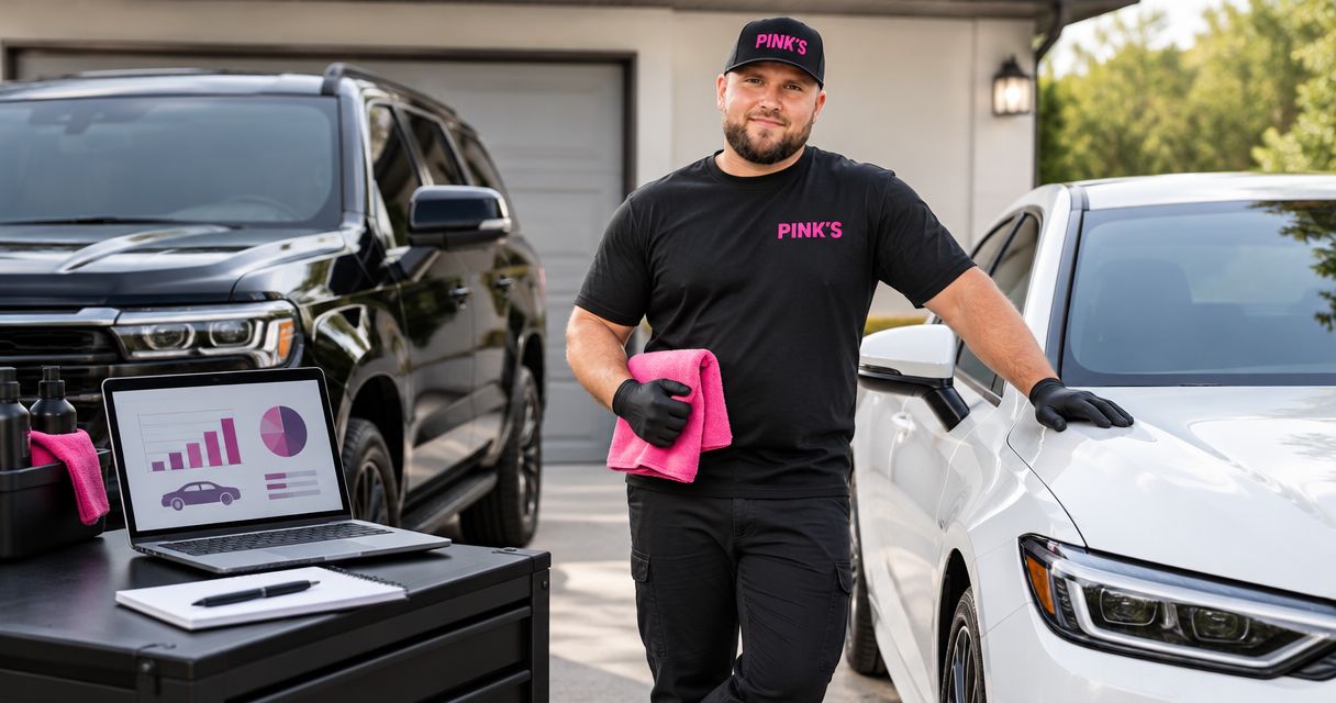 How do you budget car detailing for a two-car household?
