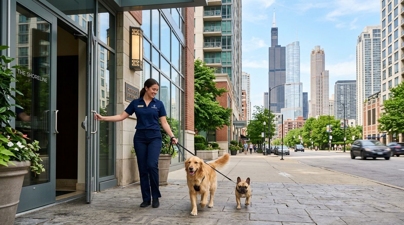 Apartments for renters seeking concierge dog walking service
