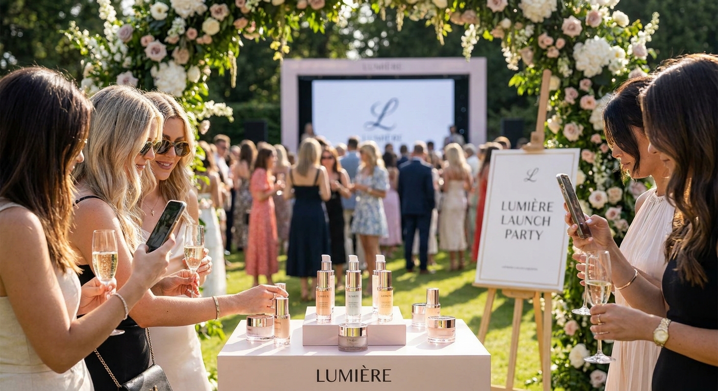 Event marketing for beauty brand launches