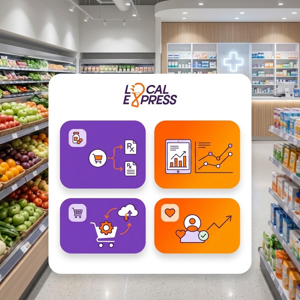 Grocery ecommerce platform for stores with pharmacy counters