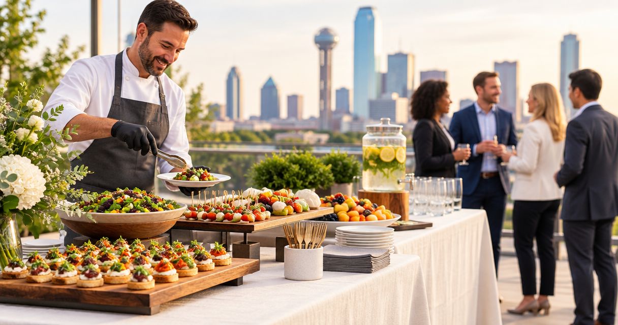 How much does corporate event catering cost in Dallas–Fort Worth?
