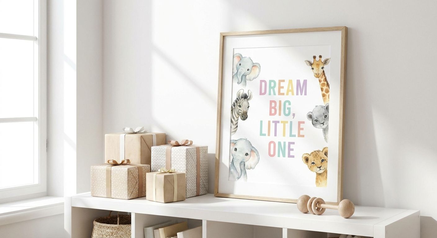 Wall art gifts for baby showers