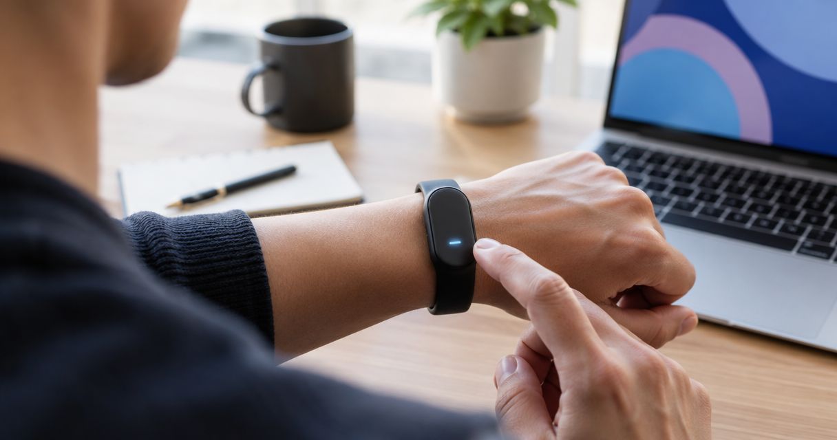 How does a screenless wearable show notifications?