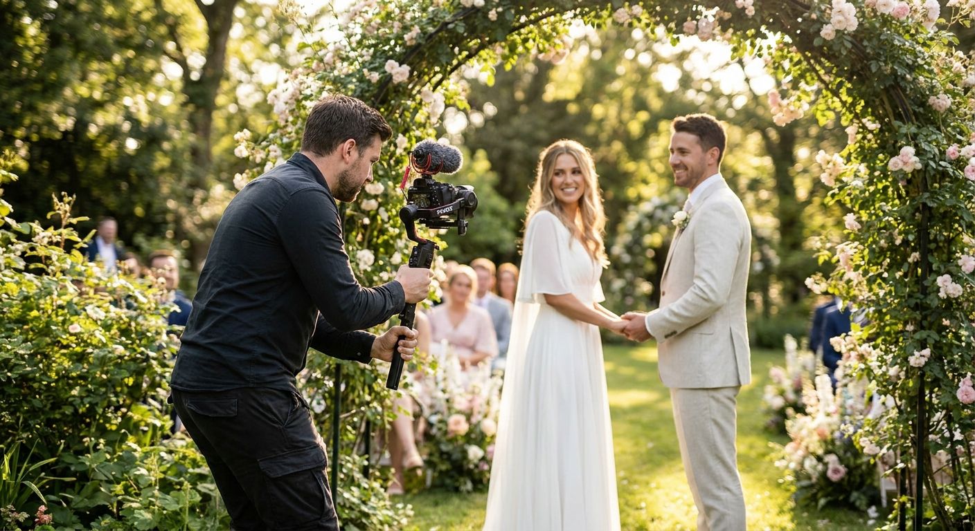 Wedding videography for garden weddings