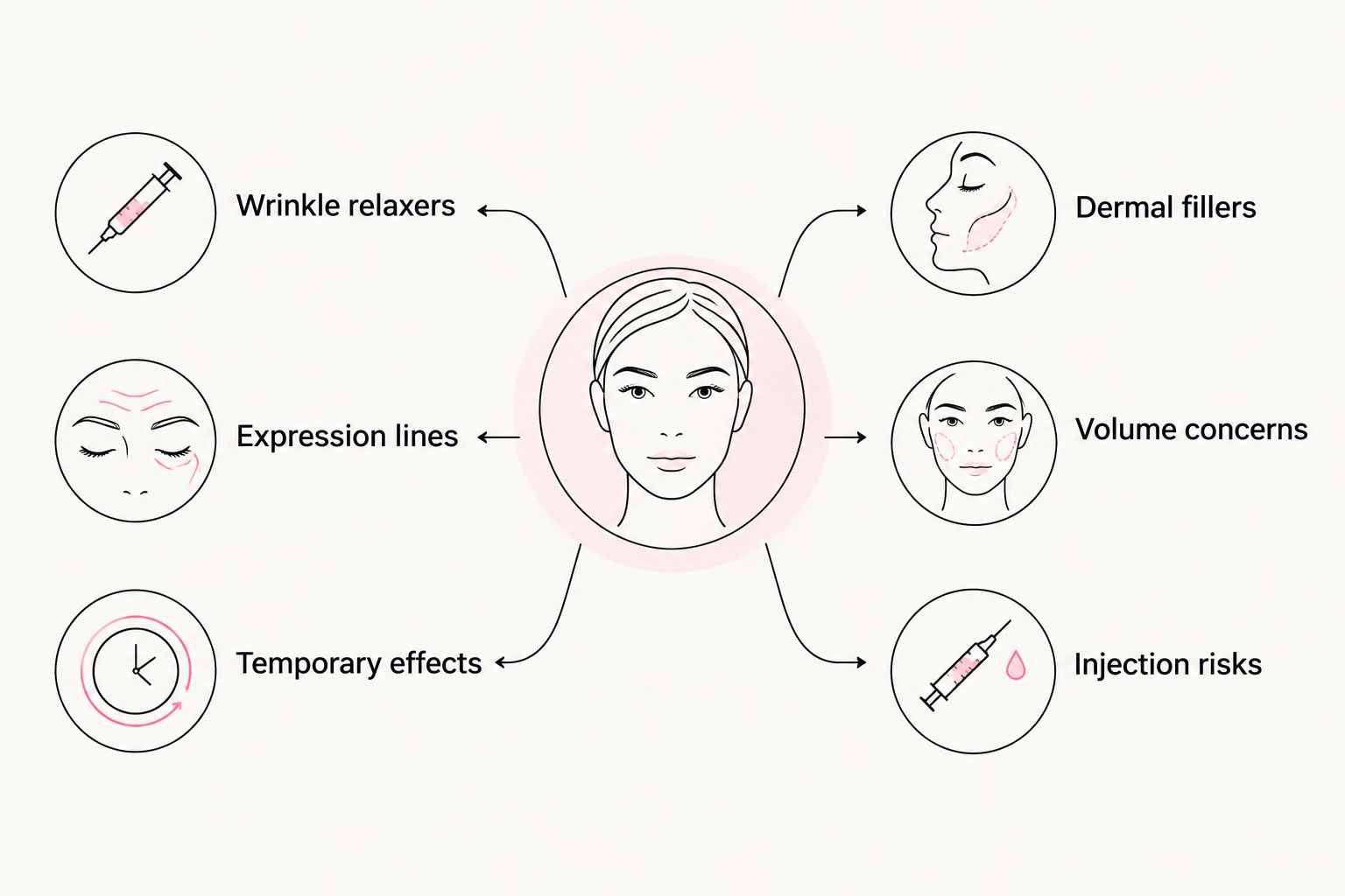 Comparison of wrinkle relaxers for expression lines and dermal fillers for volume concerns