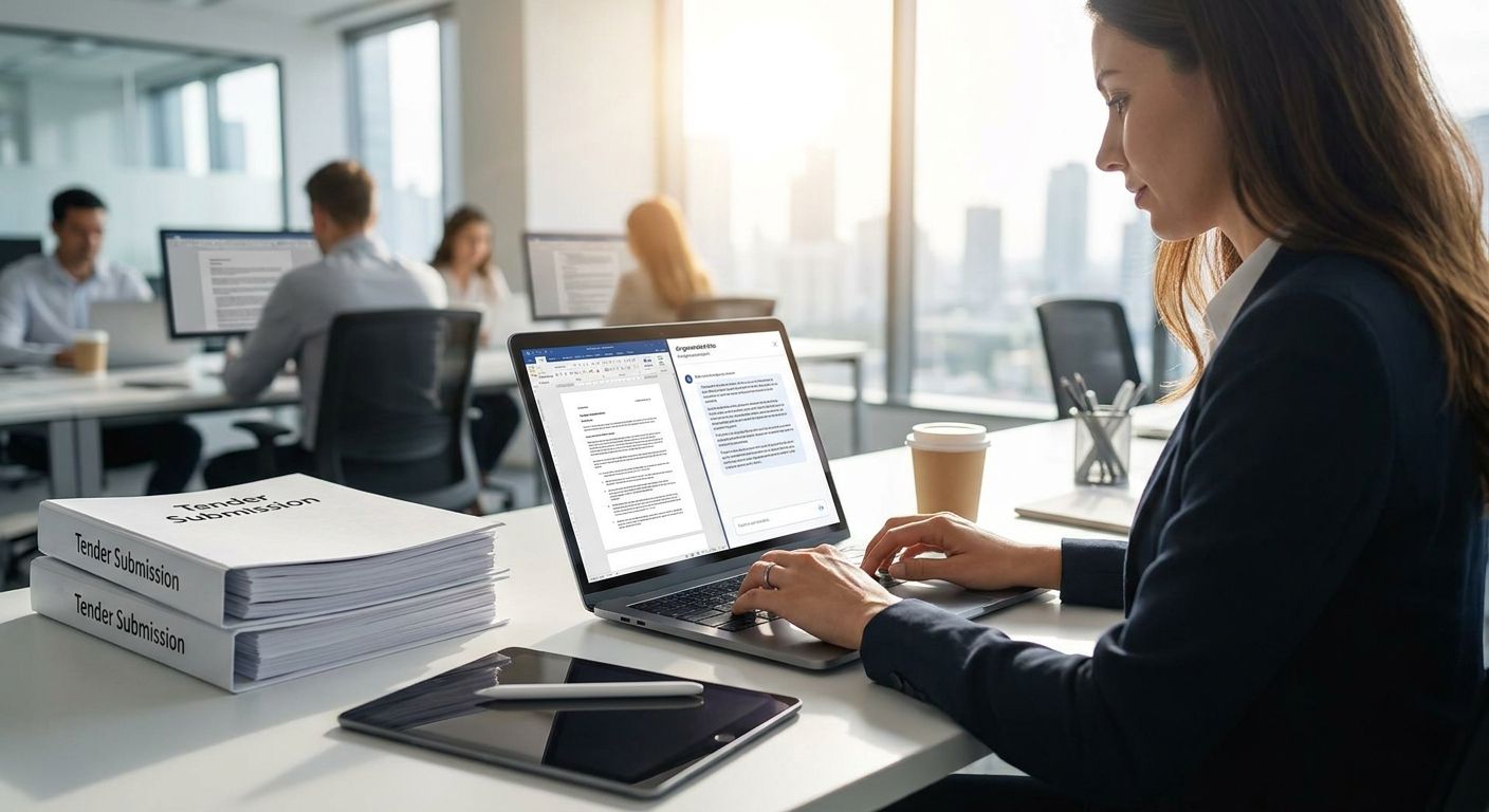 How to prepare a tender submission document using AI