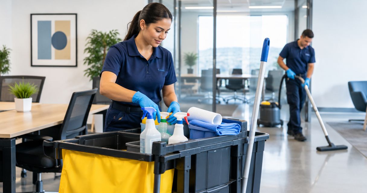 Do commercial cleaners bring their own equipment and supplies?