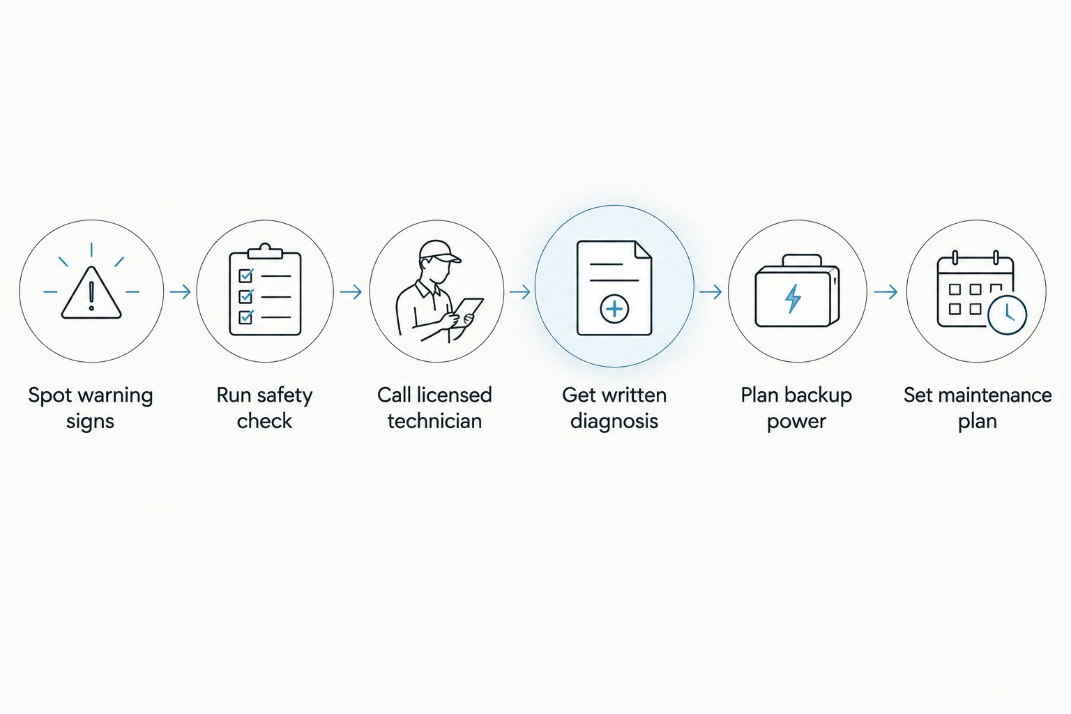 Six-step process for handling AC repair as a senior homeowner in NJ