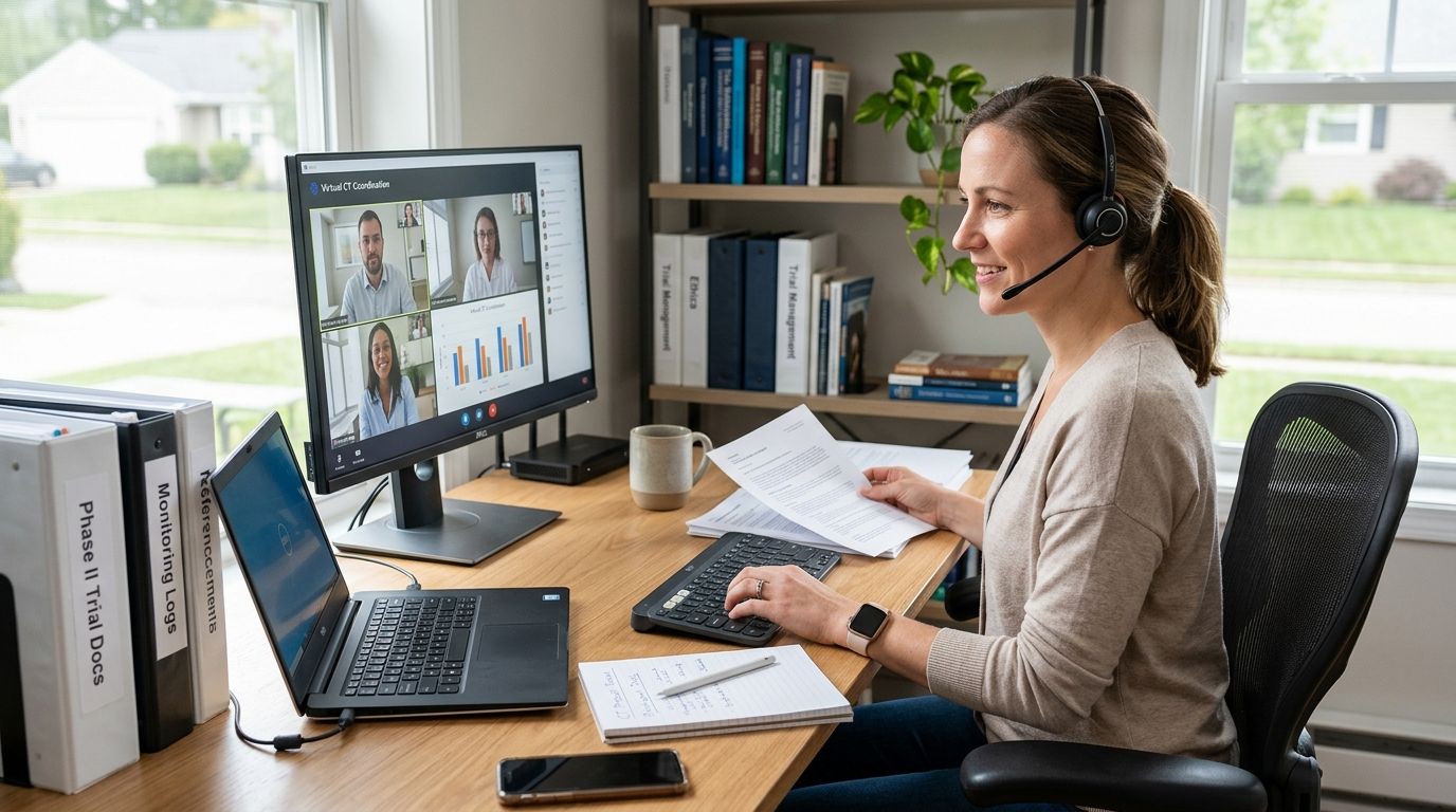 Virtual office for research and clinical trial coordinators