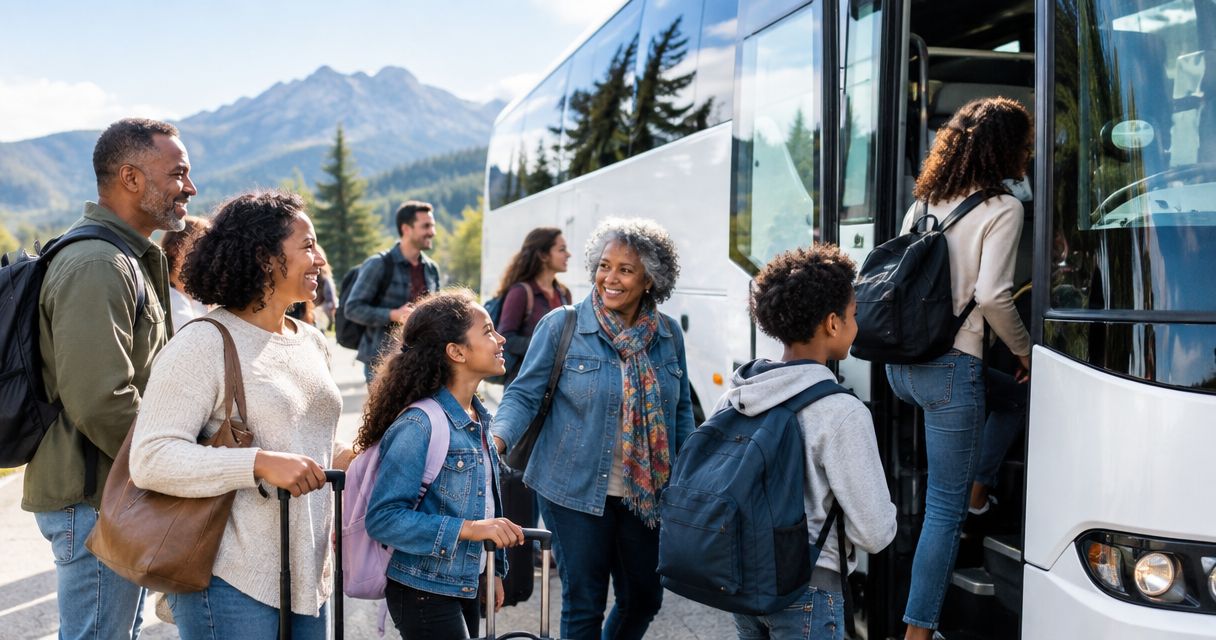 How to book group transportation for a family reunion