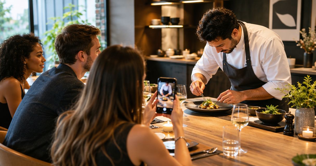 Influencer marketing for chef's table dining experiences